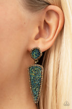 Load image into Gallery viewer, Paparazzi 🔆 Druzy Desire - Brass Post Earrings
