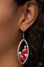 Load image into Gallery viewer, Paparazzi 🔆 Famously Fashionable - Red Earrings
