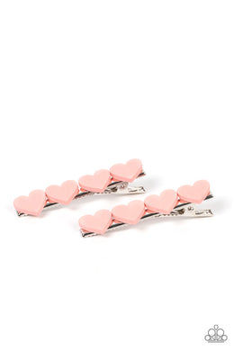 oak-sisters-jewelry-sending-you-love-pink-hair clip-paparazzi-accessories-by-lisa