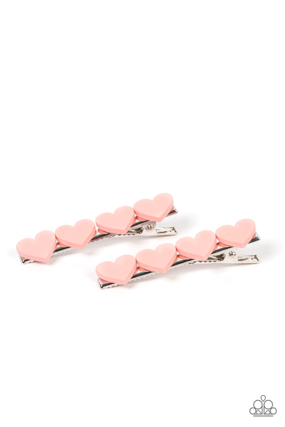 oak-sisters-jewelry-sending-you-love-pink-hair clip-paparazzi-accessories-by-lisa