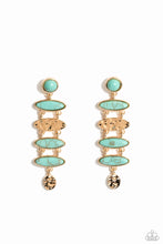Load image into Gallery viewer, oak-sisters-jewelry-rustic-reverie-blue-post earrings-paparazzi-accessories-by-lisa
