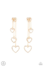 Load image into Gallery viewer, oak-sisters-jewelry-falling-in-love-gold-post earrings-paparazzi-accessories-by-lisa
