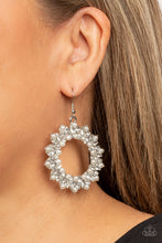 Load image into Gallery viewer, Paparazzi 🔆 Combustible Couture - White Earrings
