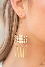 Load image into Gallery viewer, Paparazzi 🔆 Tribal Tapestry - Gold Earrings
