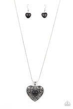 Load image into Gallery viewer, oak-sisters-jewelry-wholeheartedly-whimsical-black-necklace-paparazzi-accessories-by-lisa
