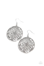 Load image into Gallery viewer, oak-sisters-jewelry-fractured-foliage-silver-earrings-paparazzi-accessories-by-lisa
