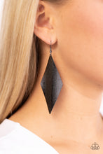 Load image into Gallery viewer, Paparazzi 🔆Retro Rally - Black Earrings
