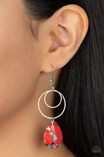 Load image into Gallery viewer, Paparazzi 🔆 Terrazzo Tempo - Red Earrings
