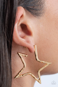 Paparazzi 🔆 All-Star Attitude - Gold Earrings