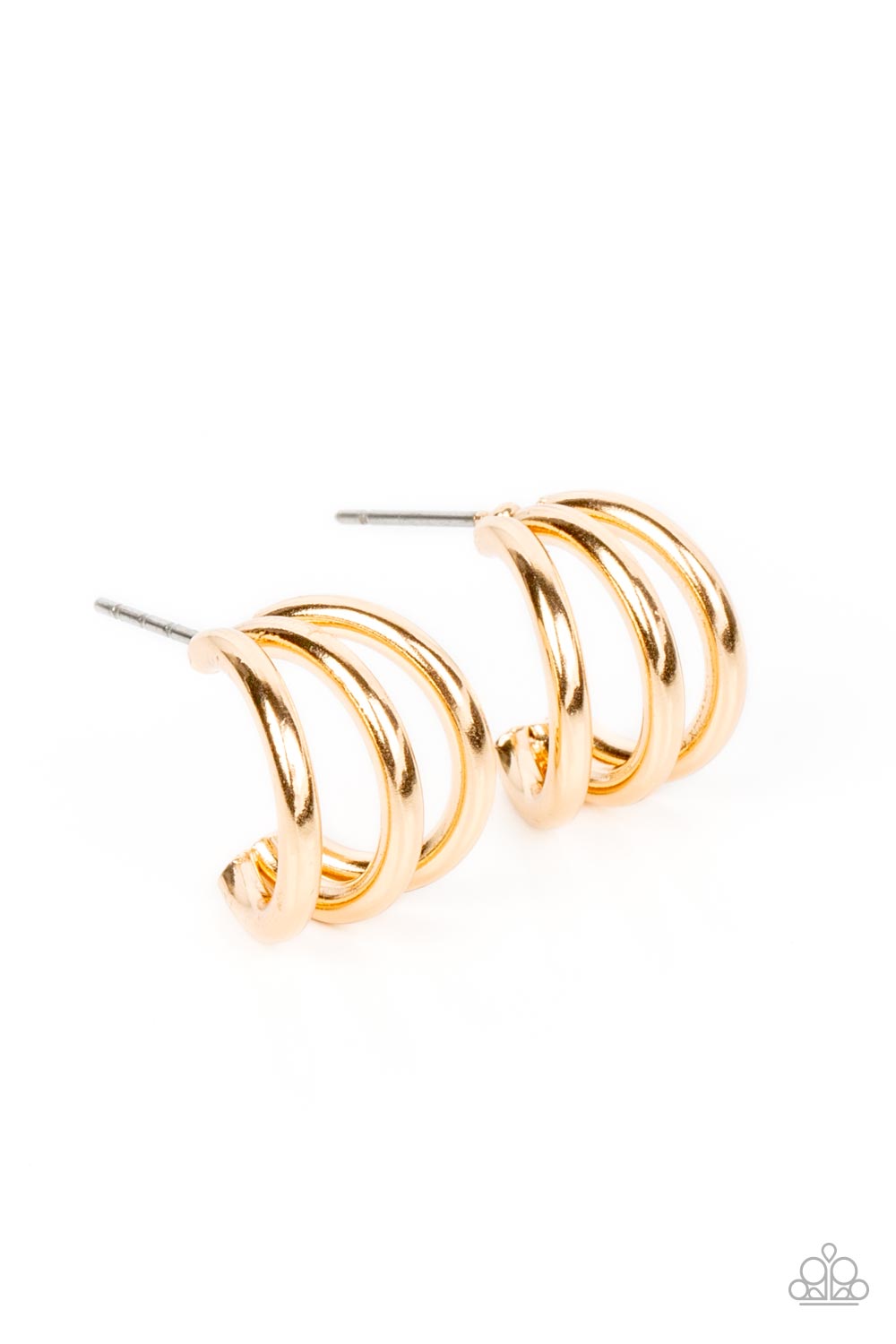 oak-sisters-jewelry-triple-down-gold-earrings-paparazzi-accessories-by-lisa