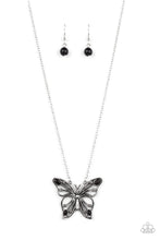 Load image into Gallery viewer, oak-sisters-jewelry-badlands-butterfly-black-necklace-paparazzi-accessories-by-lisa
