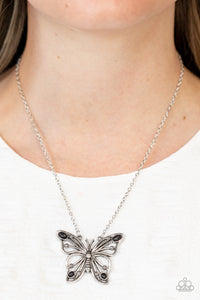 Paparazzi 🔆 Badlands Butterfly - Black Necklace