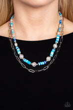 Load image into Gallery viewer, Paparazzi 🔆 Tidal Trendsetter - Blue Necklace
