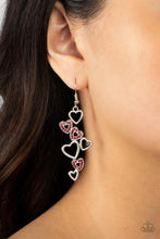 Load image into Gallery viewer, Paparazzi 🔆 Sweetheart Serenade - Red Earrings
