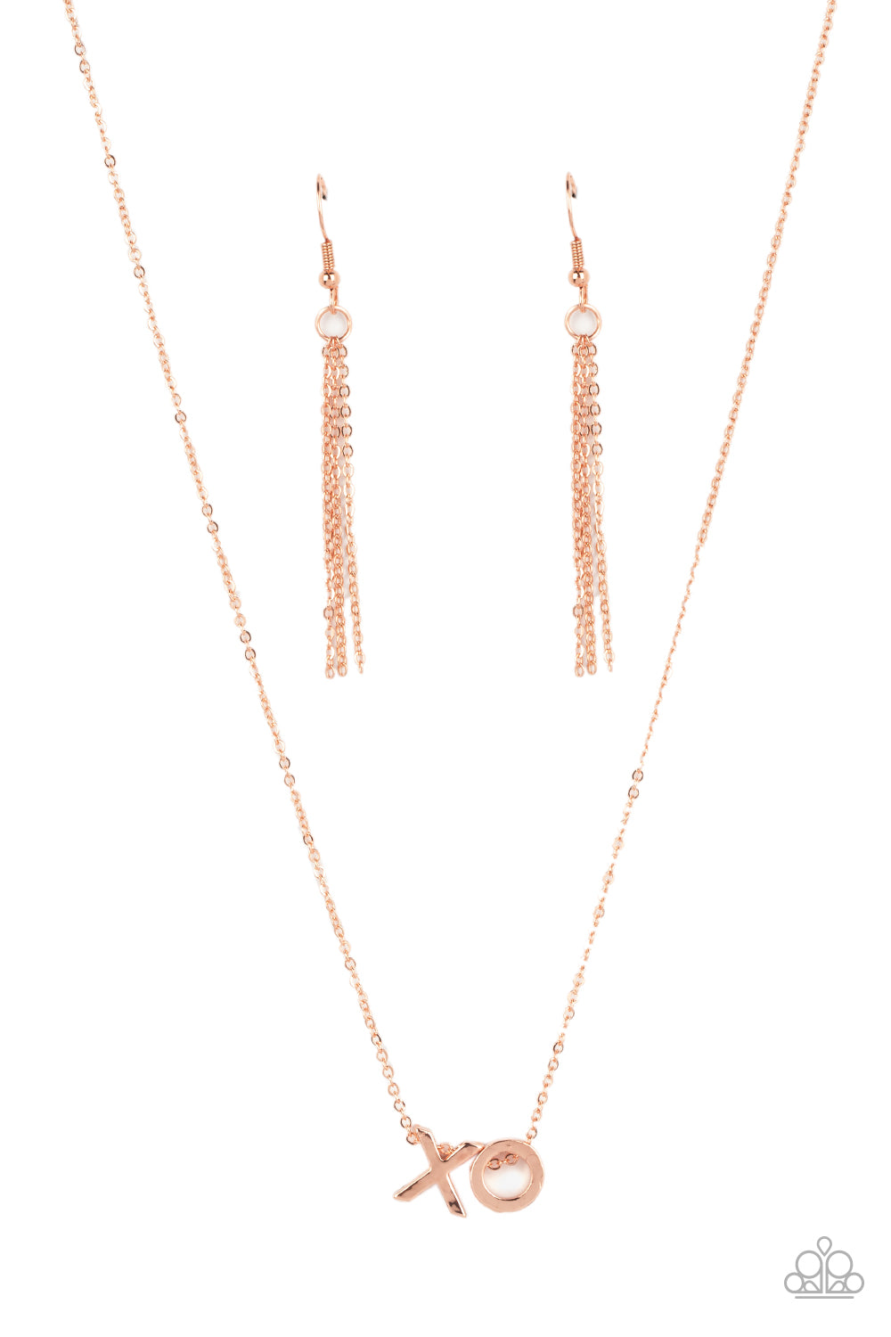 oak-sisters-jewelry-hugs-and-kisses-copper-necklace-paparazzi-accessories-by-lisa