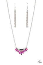 Load image into Gallery viewer, oak-sisters-jewelry-flash-of-fringe-pink-necklace-paparazzi-accessories-by-lisa
