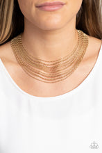 Load image into Gallery viewer, Paparazzi 🔆 Cascading Chains - Gold Necklace
