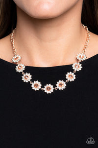 Paparazzi 🔆 Blooming Brilliance - Rose Gold Necklace