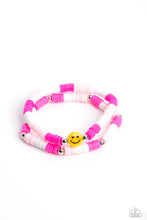 Load image into Gallery viewer, oak-sisters-jewelry-in-smile-pink-bracelet-paparazzi-accessories-by-lisa
