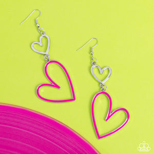 Paparazzi 🔆 Pristine Pizzazz - Pink Earrings
