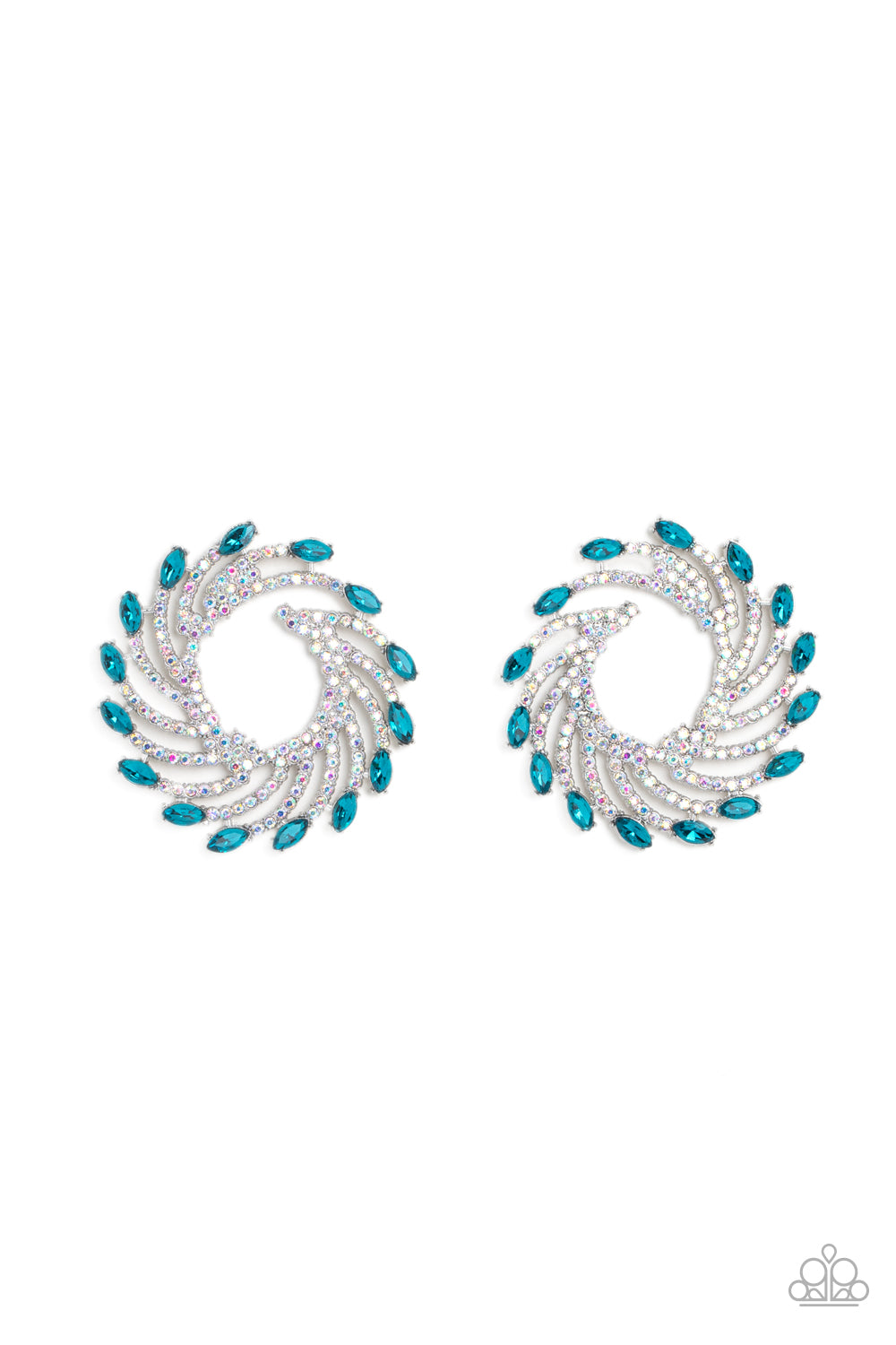 oak-sisters-jewelry-firework-fanfare-blue-post earrings-paparazzi-accessories-by-lisa
