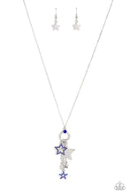 Load image into Gallery viewer, oak-sisters-jewelry-starry-statutes-blue-necklace-paparazzi-accessories-by-lisa
