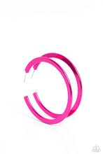 Load image into Gallery viewer, oak-sisters-jewelry-pop-hoop-pink-earrings-paparazzi-accessories-by-lisa
