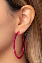 Load image into Gallery viewer, Paparazzi 🔆 Pop HOOP - Pink Earrings
