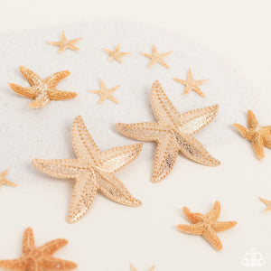 Paparazzi 🔆 Starfish Season - Gold Post Earrings