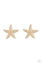 Load image into Gallery viewer, oak-sisters-jewelry-starfish-season-gold-post earrings-paparazzi-accessories-by-lisa
