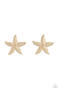 oak-sisters-jewelry-starfish-season-gold-post earrings-paparazzi-accessories-by-lisa