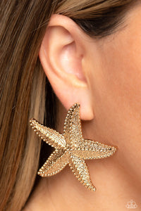 Paparazzi 🔆 Starfish Season - Gold Post Earrings