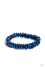 Load image into Gallery viewer, oak-sisters-jewelry-monochromatic-mechanic-blue-mens bracelet-paparazzi-accessories-by-lisa
