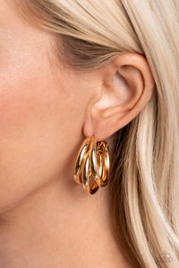 Paparazzi 🔆 HOOP of the Day - Gold Earrings