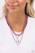 Load image into Gallery viewer, Paparazzi 🔆 Locked Labor - Pink Necklace
