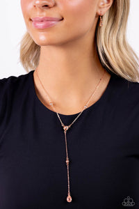 Paparazzi 🔆 Lavish Lariat - Copper Necklace