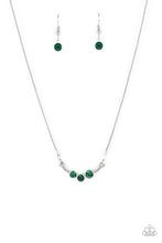 Load image into Gallery viewer, oak-sisters-jewelry-sparkling-stargazer-green-necklace-paparazzi-accessories-by-lisa
